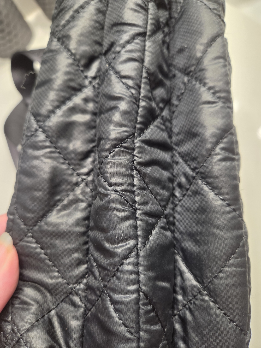 DKNY Quilted Nylon Crossbody Tote in Black - Picture 5 of 9